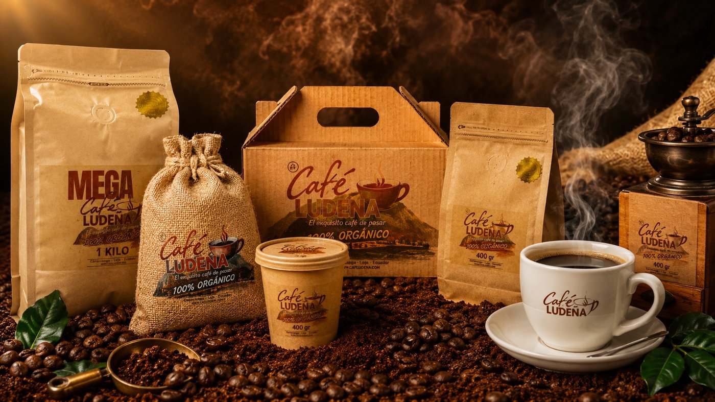 Productos de Café Ludeña — café de pasar 100% orgánico de Cariamanga, Loja, Ecuador